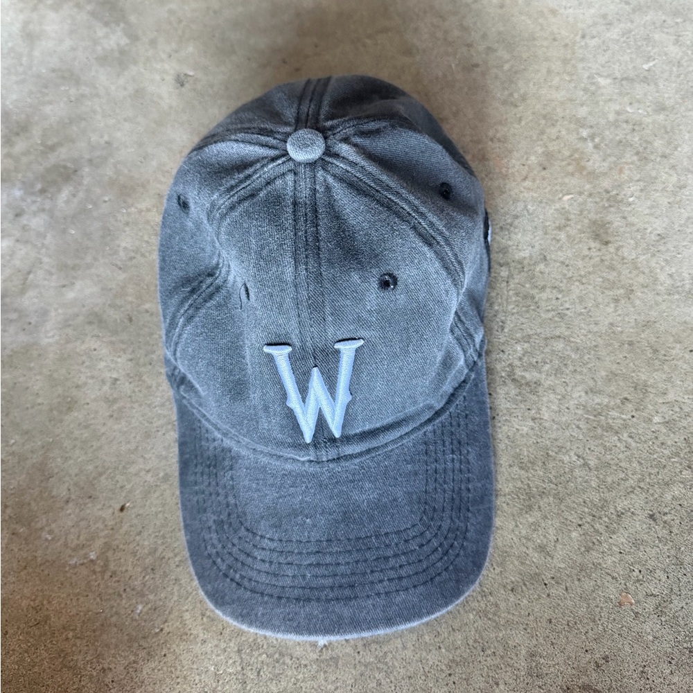 Wednesday W Gray Baseball Cap with W Logo